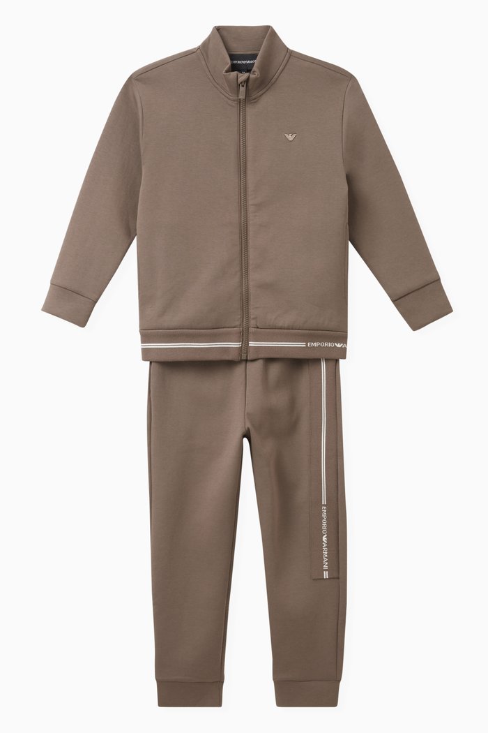 

Logo Detail Tracksuit, Set of Two, Brown