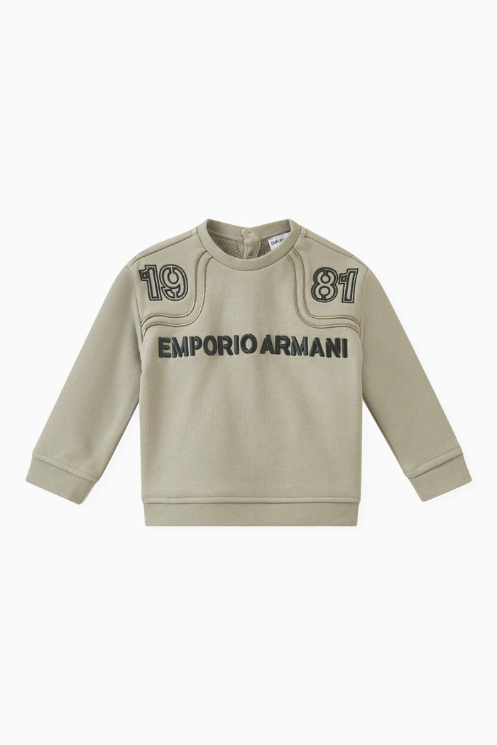 

Logo Sweatshirt in Cotton, Green