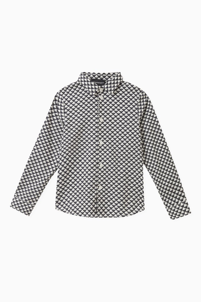 

Logo Motif Shirt in Cotton, Multicolour