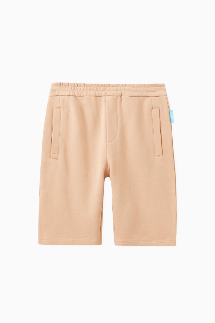 

x Smurf Logo Shorts in Cotton Stretch, Neutral