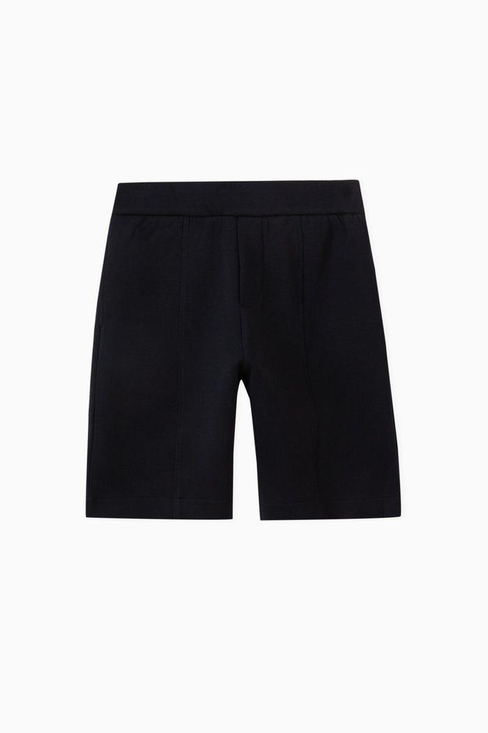 

Logo Patch Shorts in Cotton, Blue