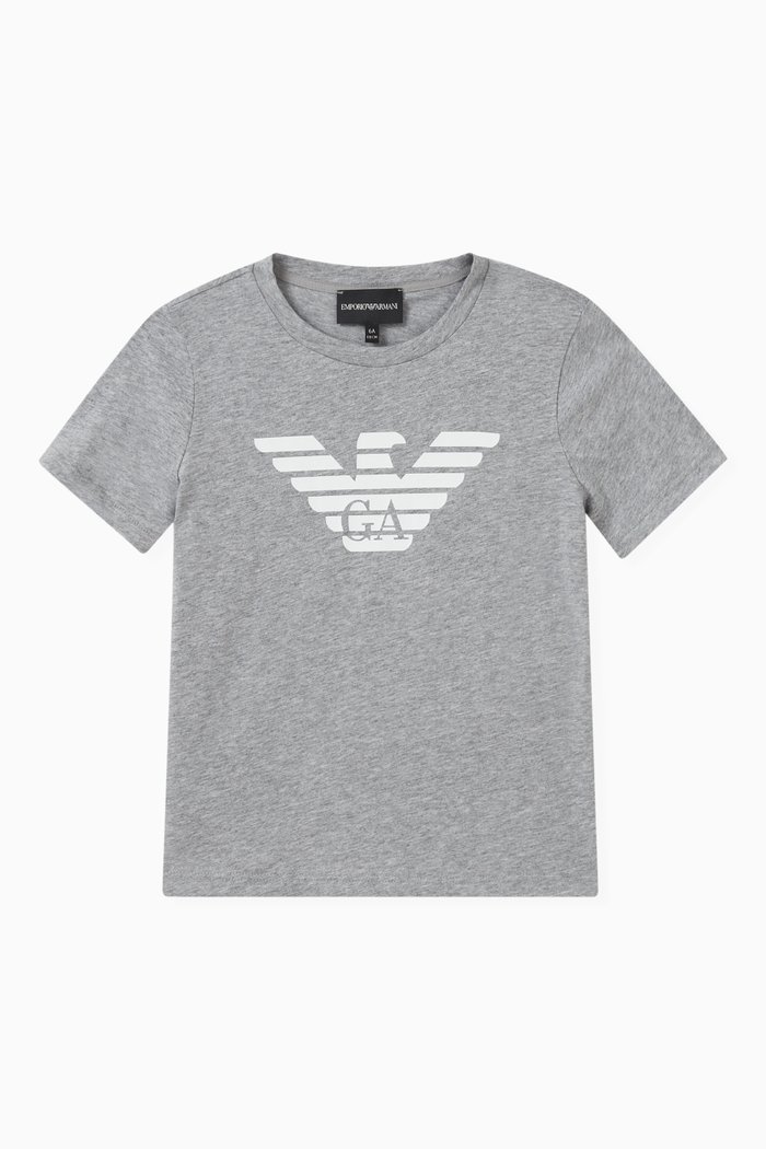 

Logo-print T-shirt in Cotton, Grey