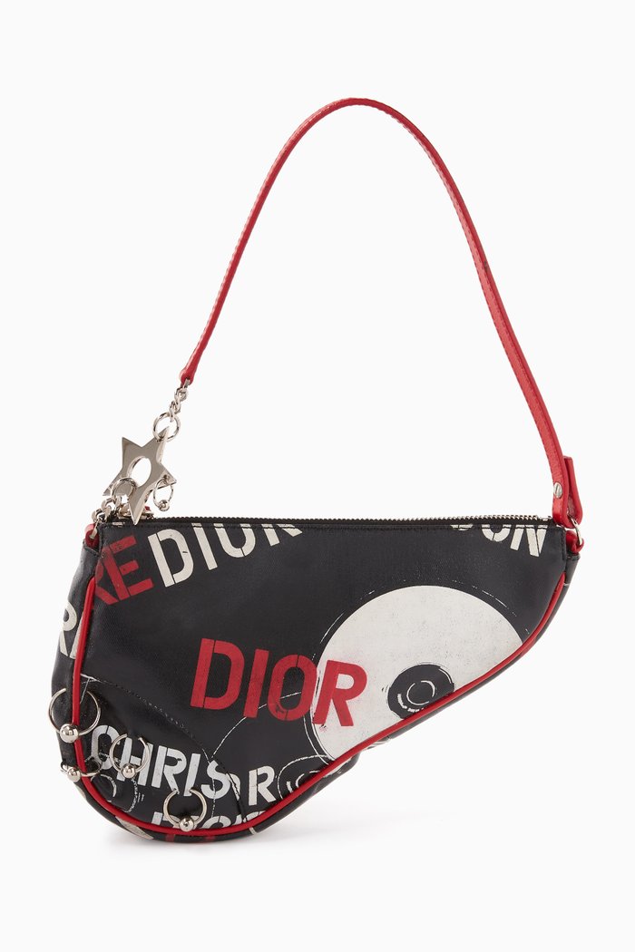 

Small Saddle Hardcore Bag in Monogram Fabric, Multicolour