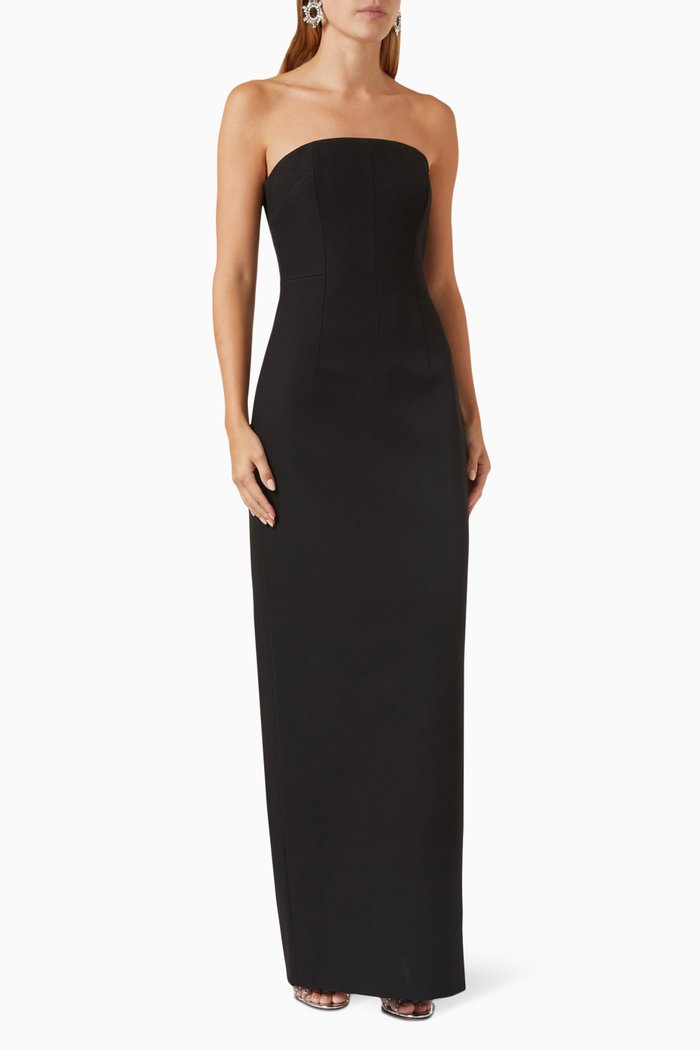 

Minah Gown in Crepe, Black