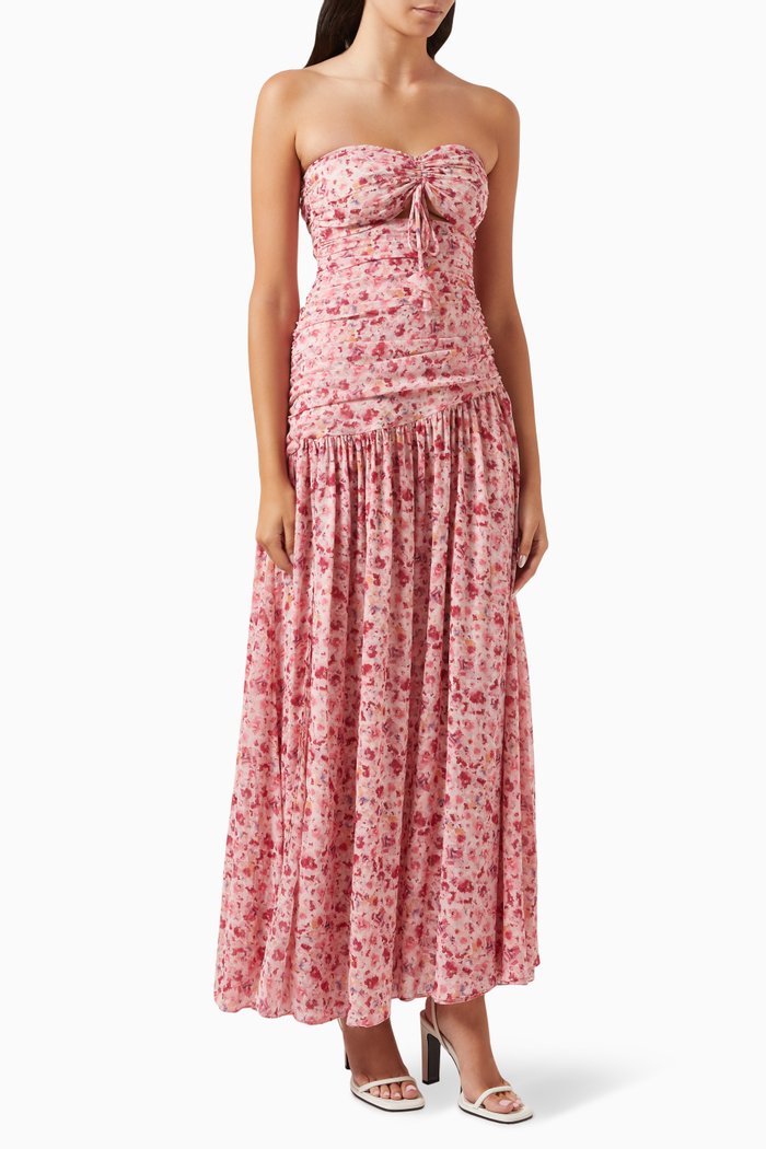 

Monet Dress in Chiffon, Pink
