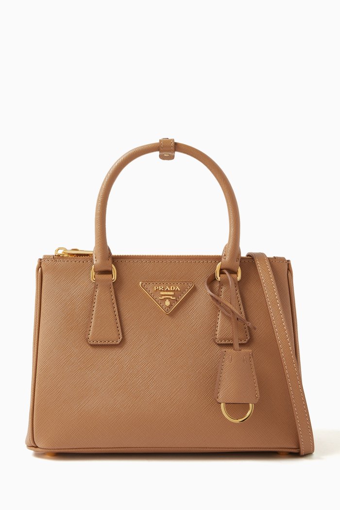 

Small Galleria Bag in Saffiano Leather, Brown