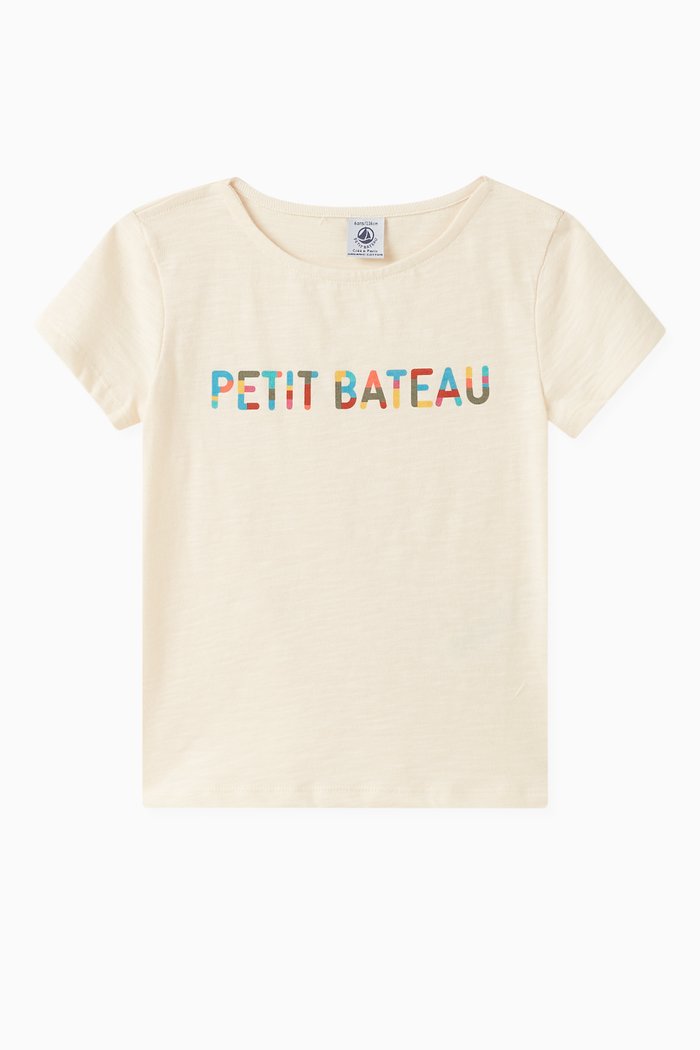 

Logo-print T-shirt in Organic Cotton-jersey, Neutral