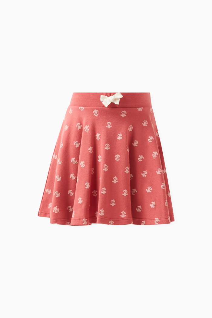 

Patterned Petal Skirt in Cotton, Multicolour