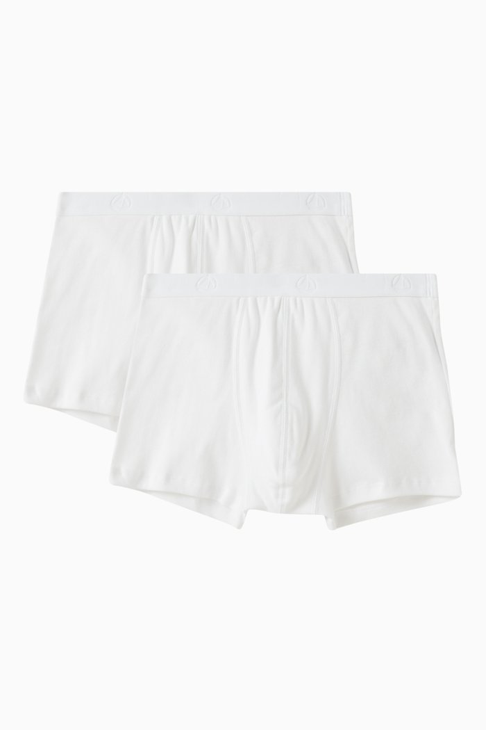 

Boxer Shorts in Organic Cotton, Set of 2, White
