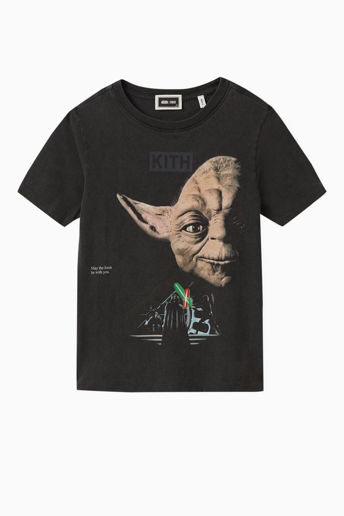 

x Star Wars™ Yoda Vintage T-shirt in Cotton-jersey, Black