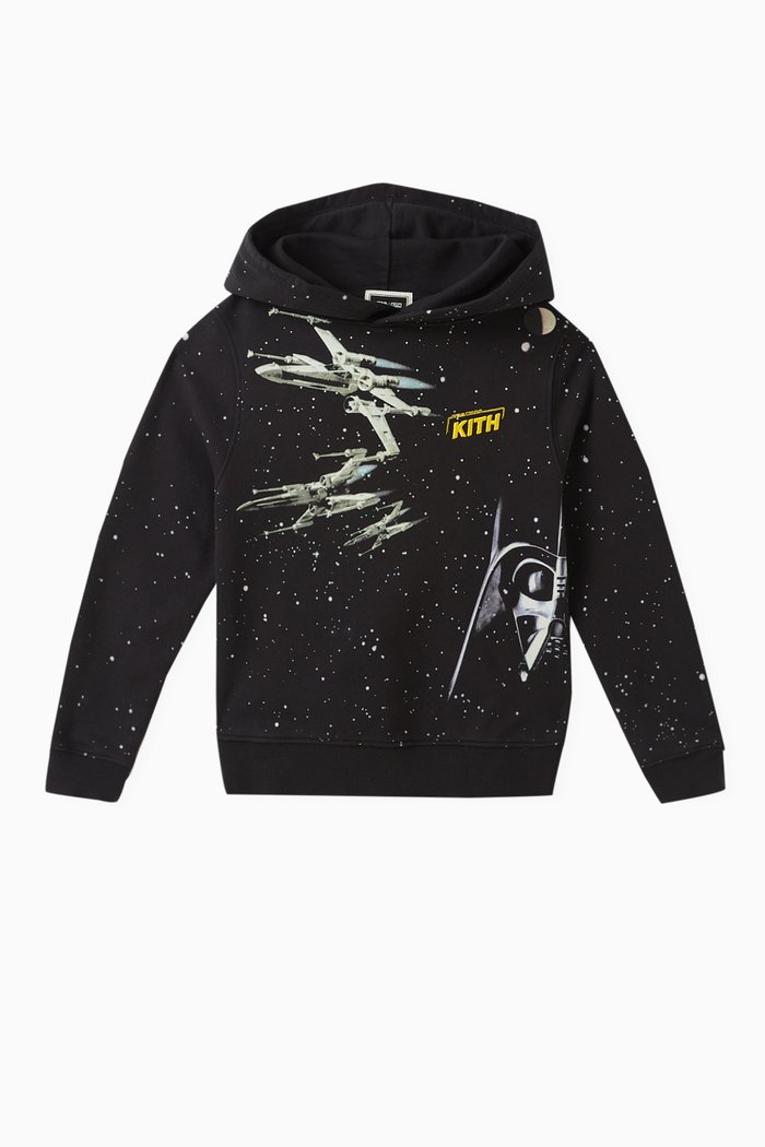 

x Star Wars™ Hoodie in Cotton-terry, Black