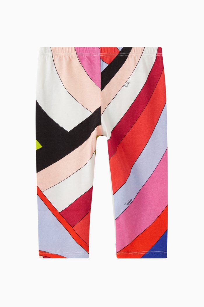 

Abstract-print Leggings in Cotton, Multicolour