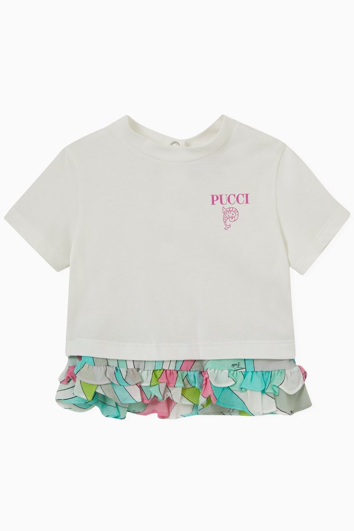 

Logo Print T-shirt in Cotton, White