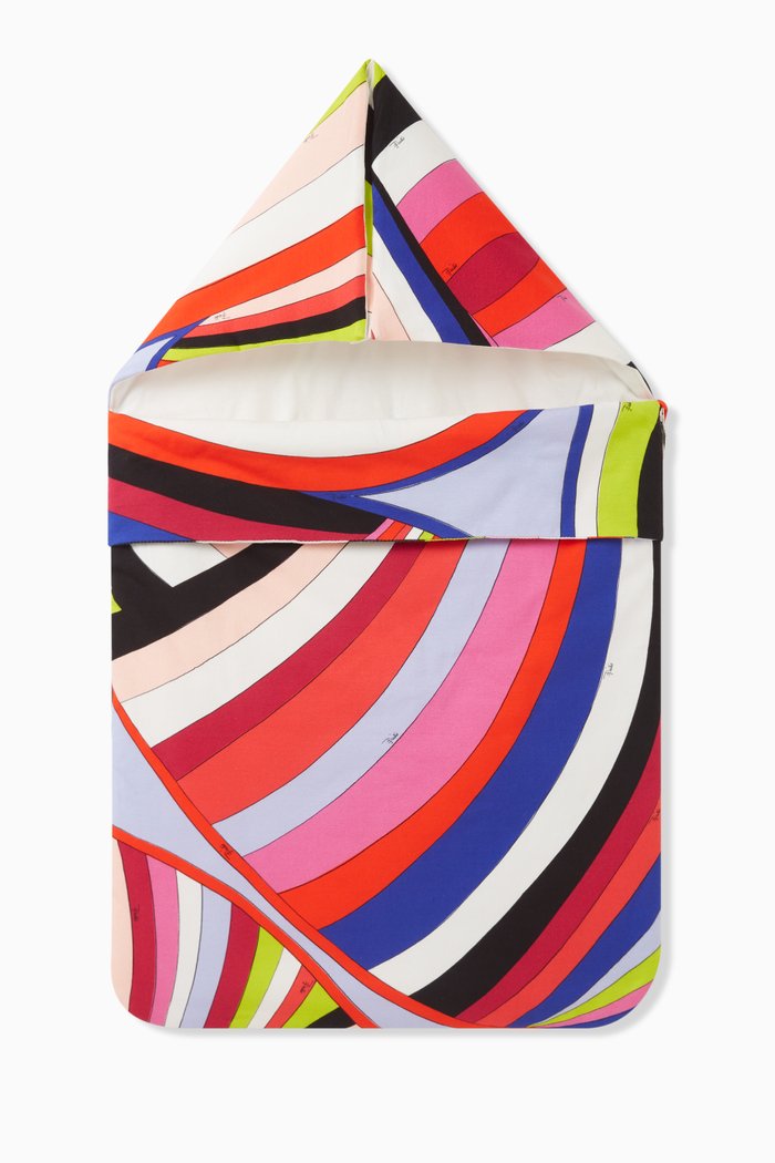 

Iride Hooded Sleeping Bag in Cotton Jersey, Multicolour