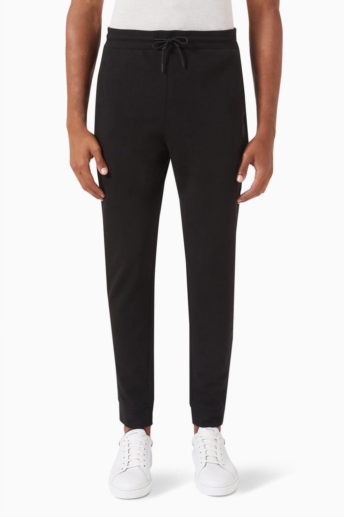 

Logo Jogger Pants in Cotton-poly Blend, Black