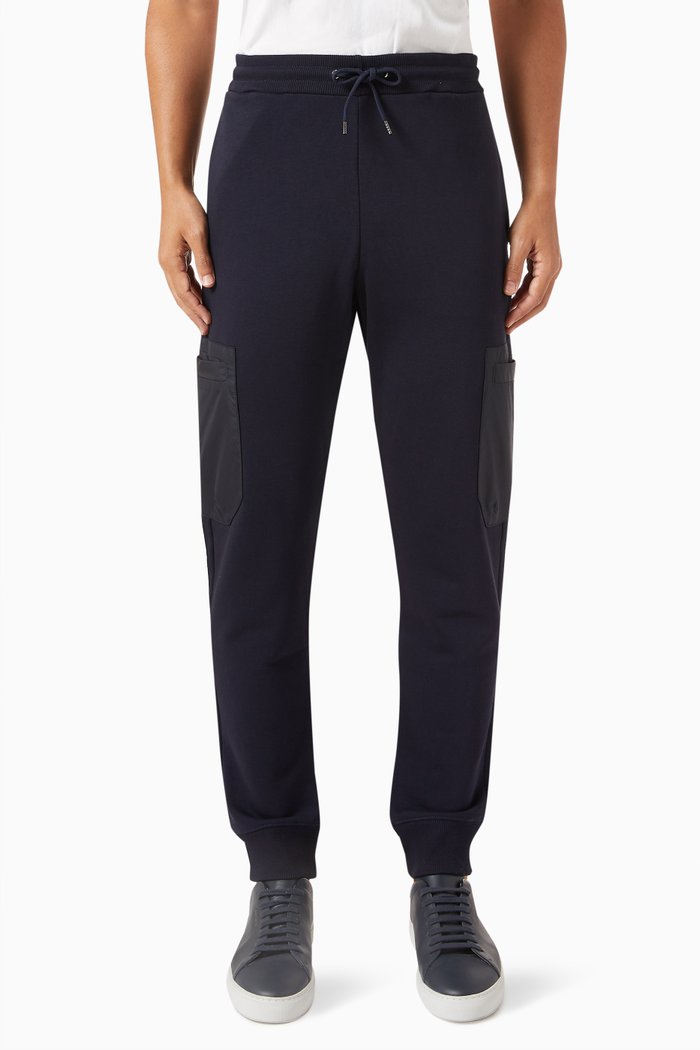 

Regular Fit Sweatpants in Cotton Jersey, Blue