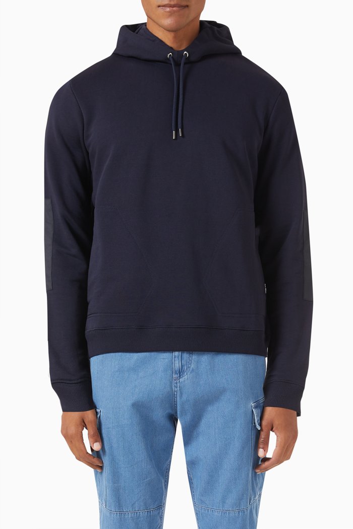 

Hoodie in Organic Cotton, Blue