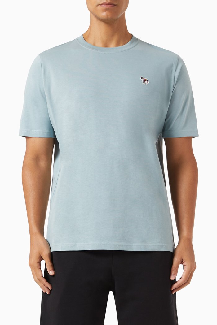 

Logo T-shirt in Organic Cotton Jersey, Blue