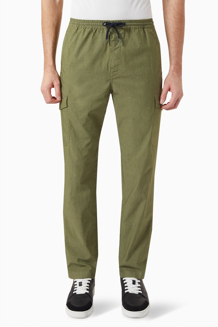 

Cargo Pants in Stretch Cotton Blend, Green