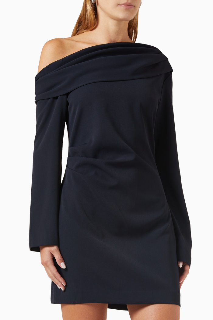 

Sense of You Mini Dress in Crepe, Blue