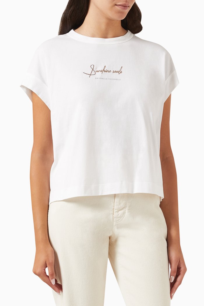 

Logo T-shirt in Jersey, White