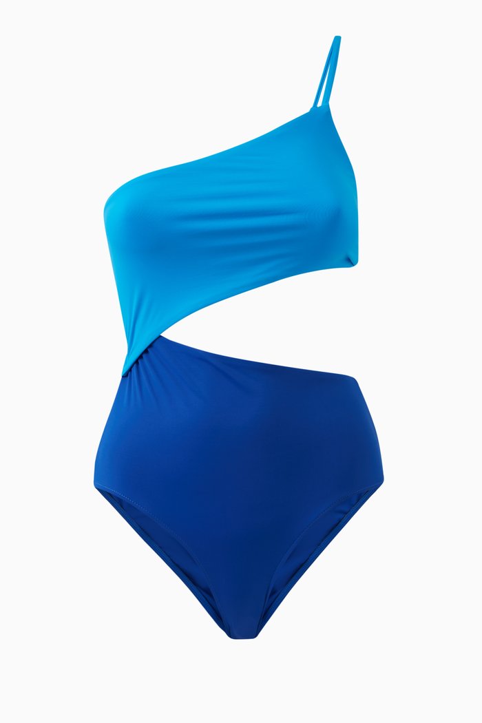 

Sigourney One-piece Swimsuit in Embodee™ Fabric, Blue