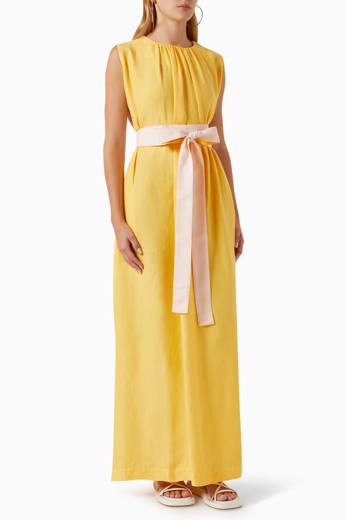 

Bonifacio Maxi Dress in Viscose-blend, Yellow