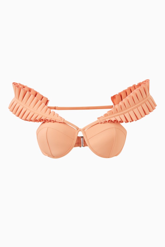 

Mulan Off-shoulder Bikini Top, Orange