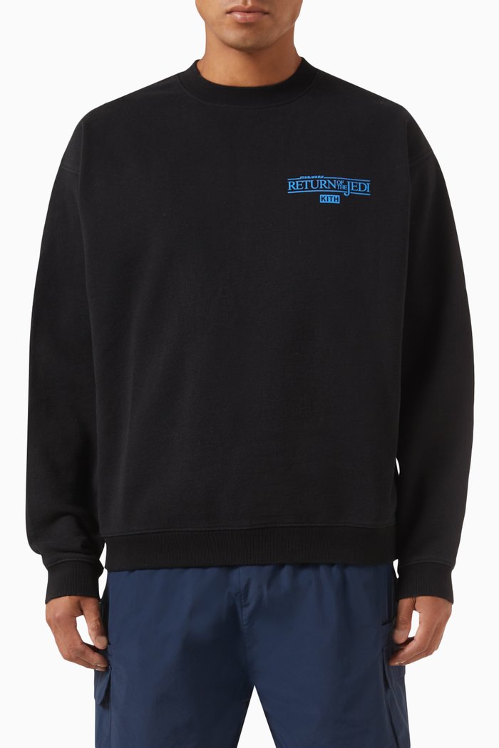 

x Star Wars ROTJ Logo Sweatshirt in Cotton, Black