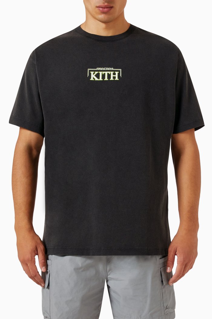 

x Star Wars™ Green Glow Vintage T-shirt in Cotton-jersey, Black