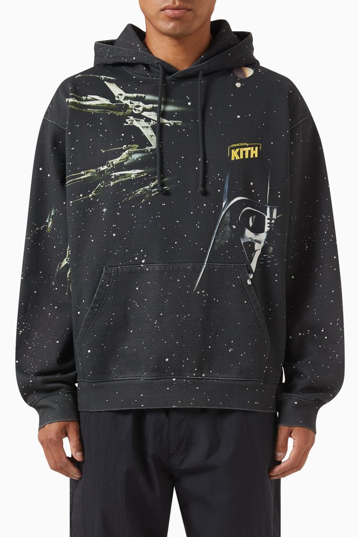 

x Star Wars Logo Hoodie in Cotton, Black
