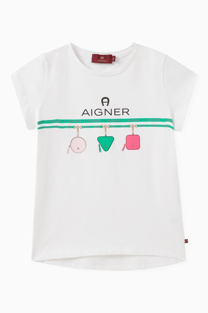 

Charms Logo-print T-shirt in Cotton, White