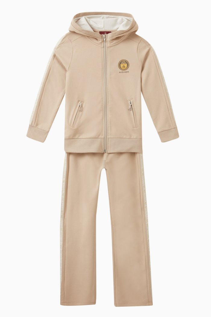 

Logo Tracksuit in Cotton, Neutral