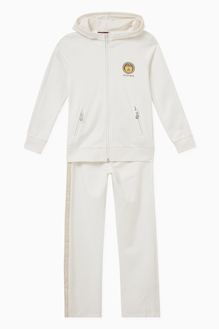 

Logo Tracksuit in Cotton, Neutral