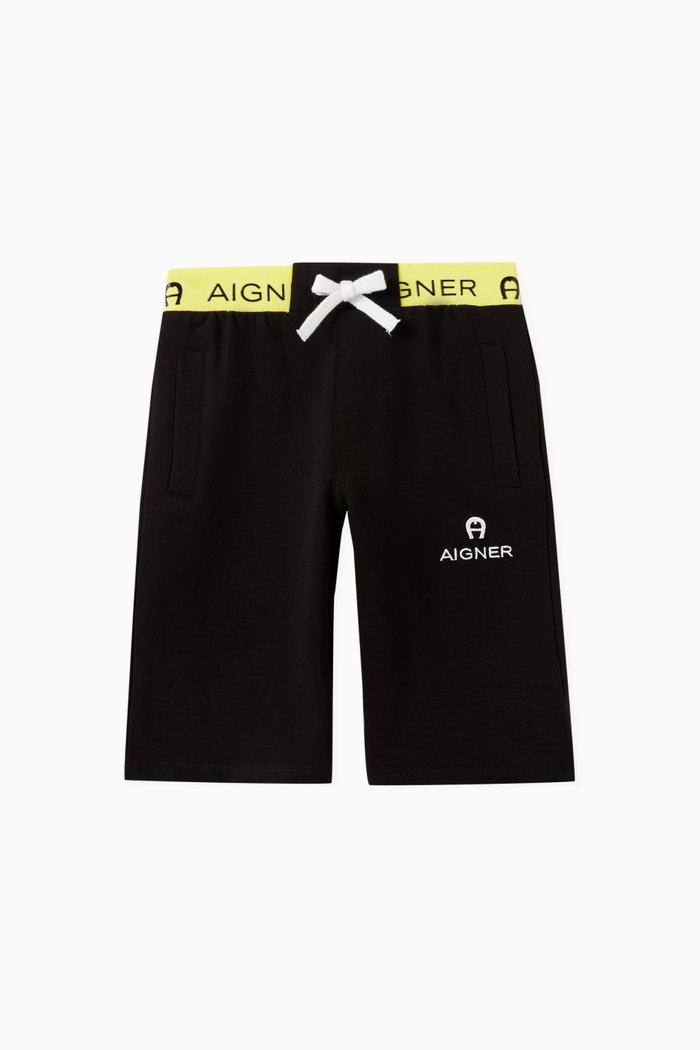 

Logo-print Shorts in Cotton, Black
