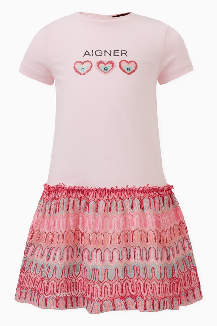 

Heart Logo Dress, Pink