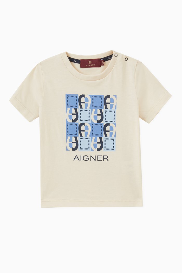 

Logo-print T-shirt in Cotton, Neutral
