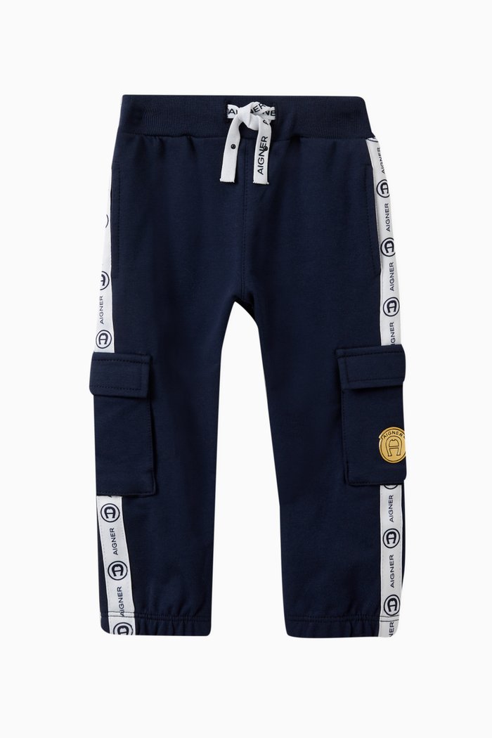 

Cargo Sweatpants in Cotton, Blue