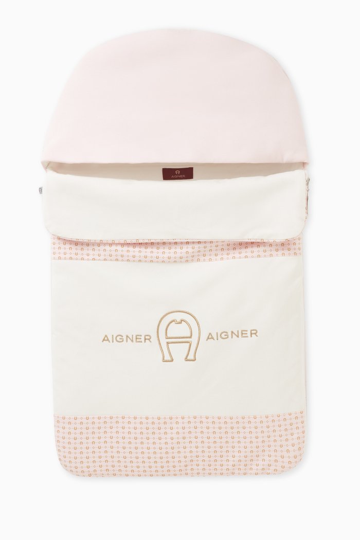 

Embroidered Sleeping Bag in Cotton, Pink