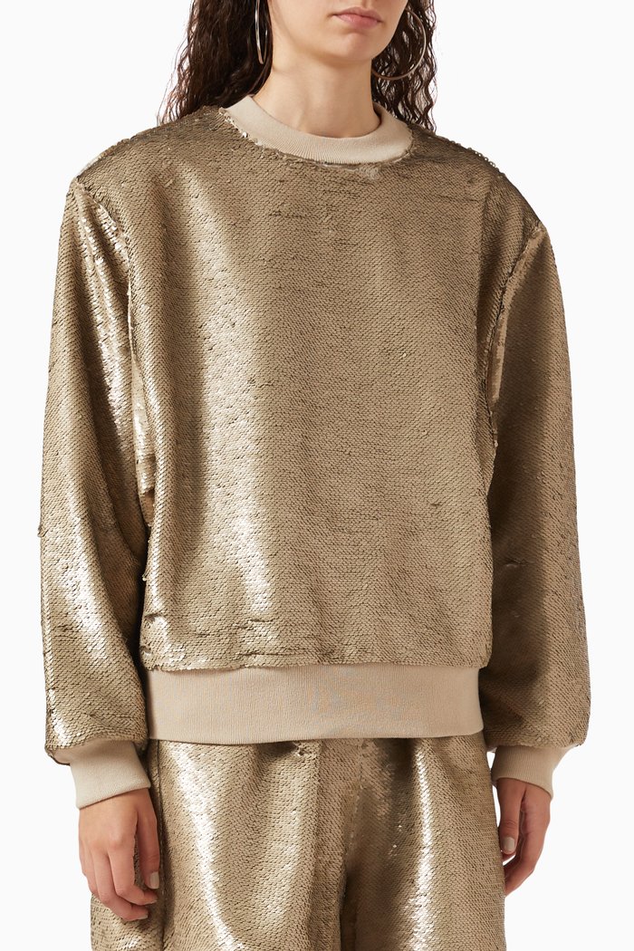 

Metz Sequinned Sweatshirt, Gold
