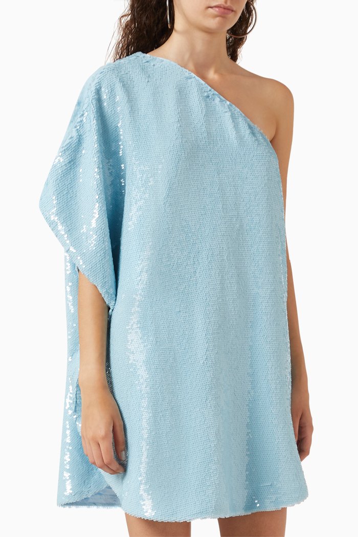 

Gloria Sequinned Mini Dress, Blue