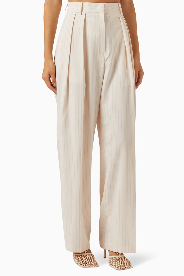

Tansy Pleated Pants, Neutral