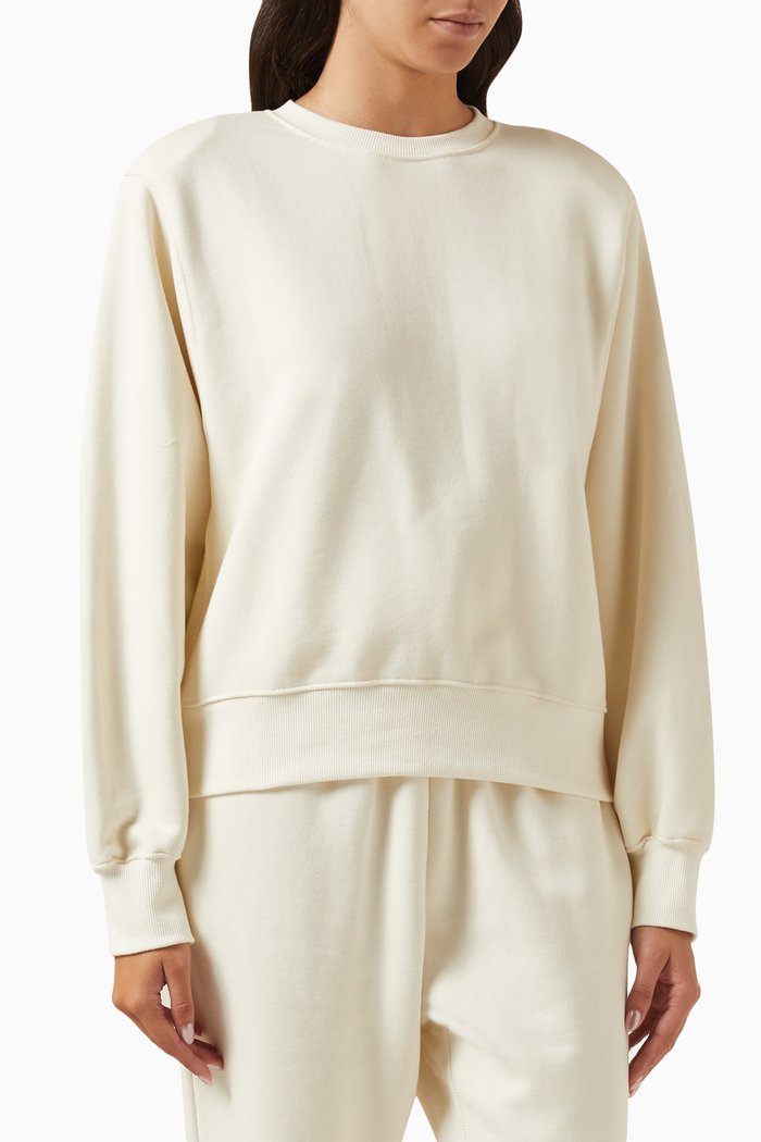 

Vanessa Sweatshirt in Cotton-fleece, White