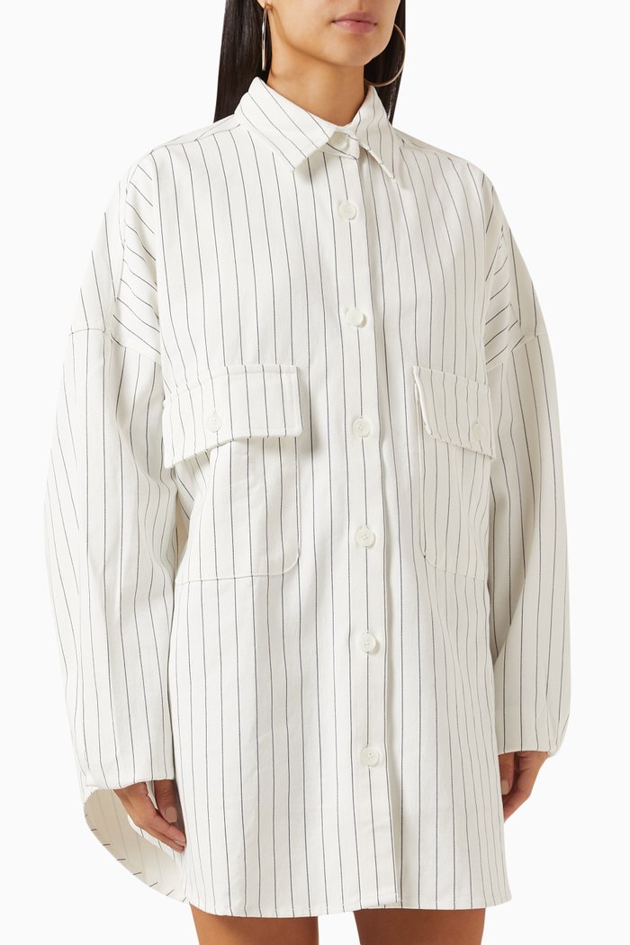 

Dallas Overshirt in Denim, Multicolour