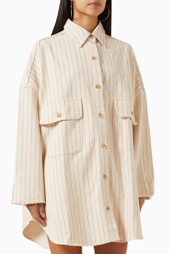 

Dallas Overshirt in Denim, Multicolour