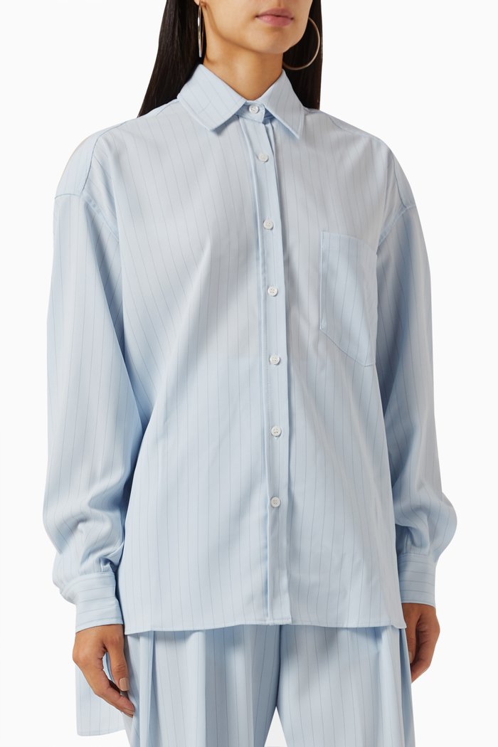 

Georgia Fluid Shirt, Blue