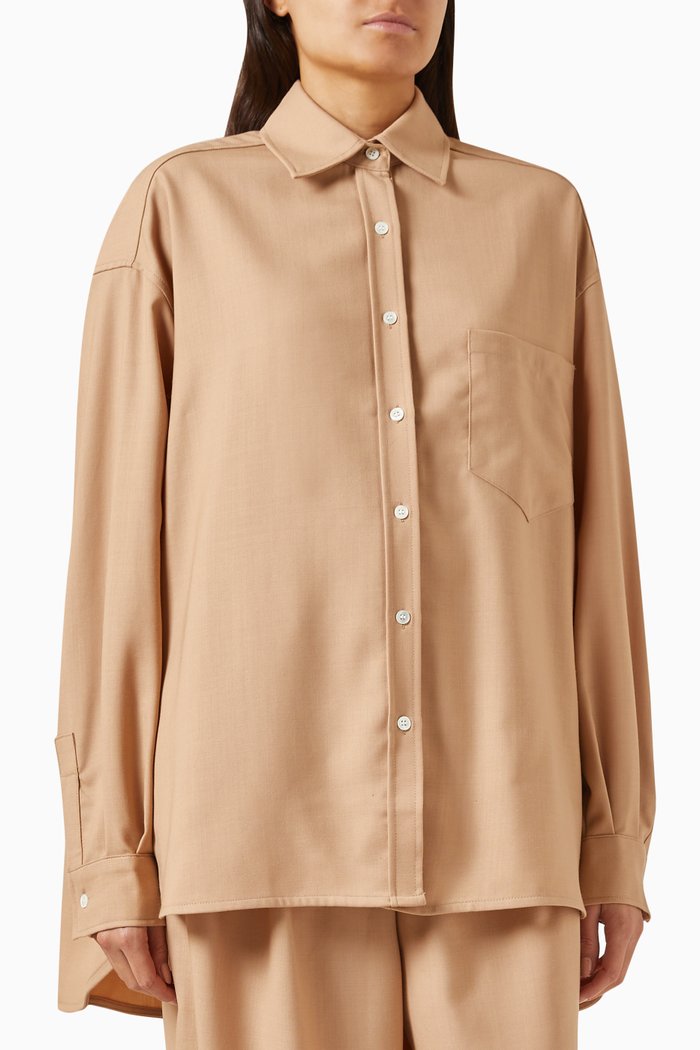 

Georgia Shirt in Twill, Brown