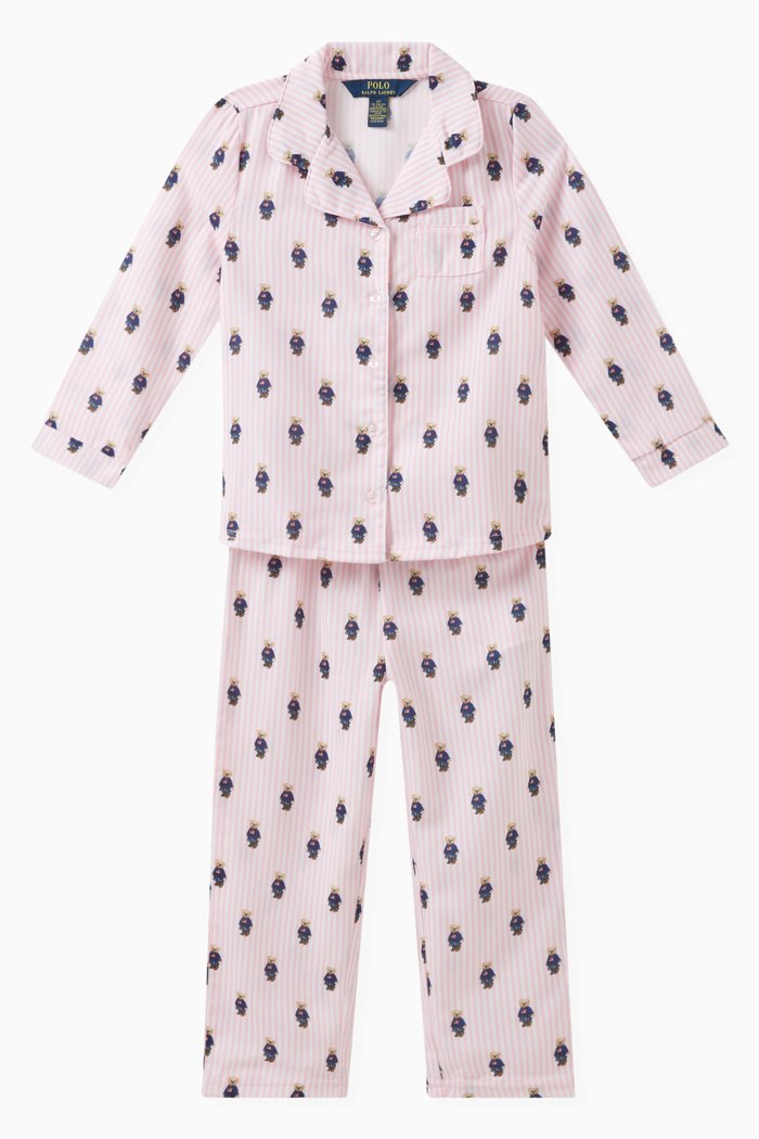 

Logo Printed Pyjama Set in Fabric, Multicolour
