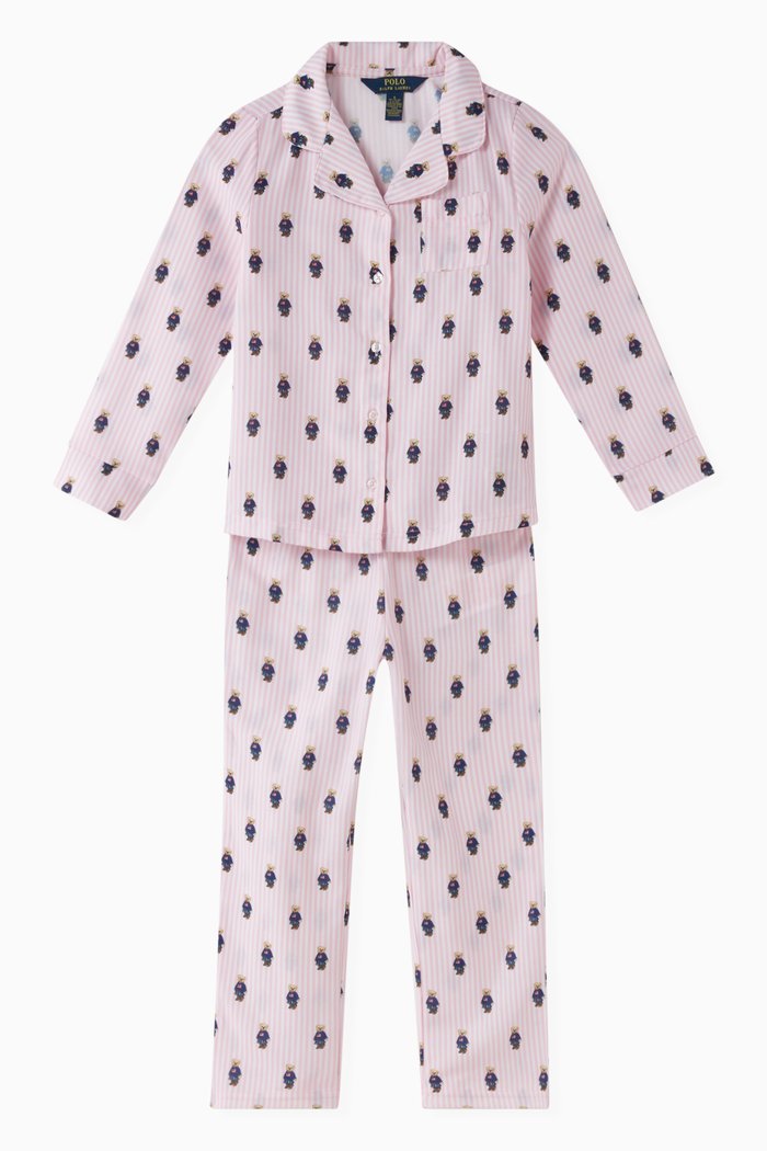 

Polo Bear Printed Pyjama Set, Multicolour