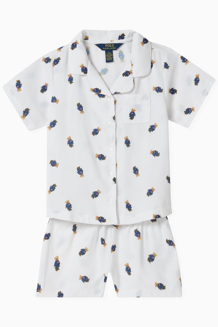

Polo Bear Printed Pyjama Set, Multicolour